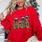 Christmas Dogs, German, Shepherd, Dog Lovers, Santa, Pet Sweatshirt