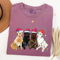 Christmas Dogs, Puppies, Dog Lovers, Santa, Winter, Snow, Xmas Tshirt Comfort Colors T-Shirt