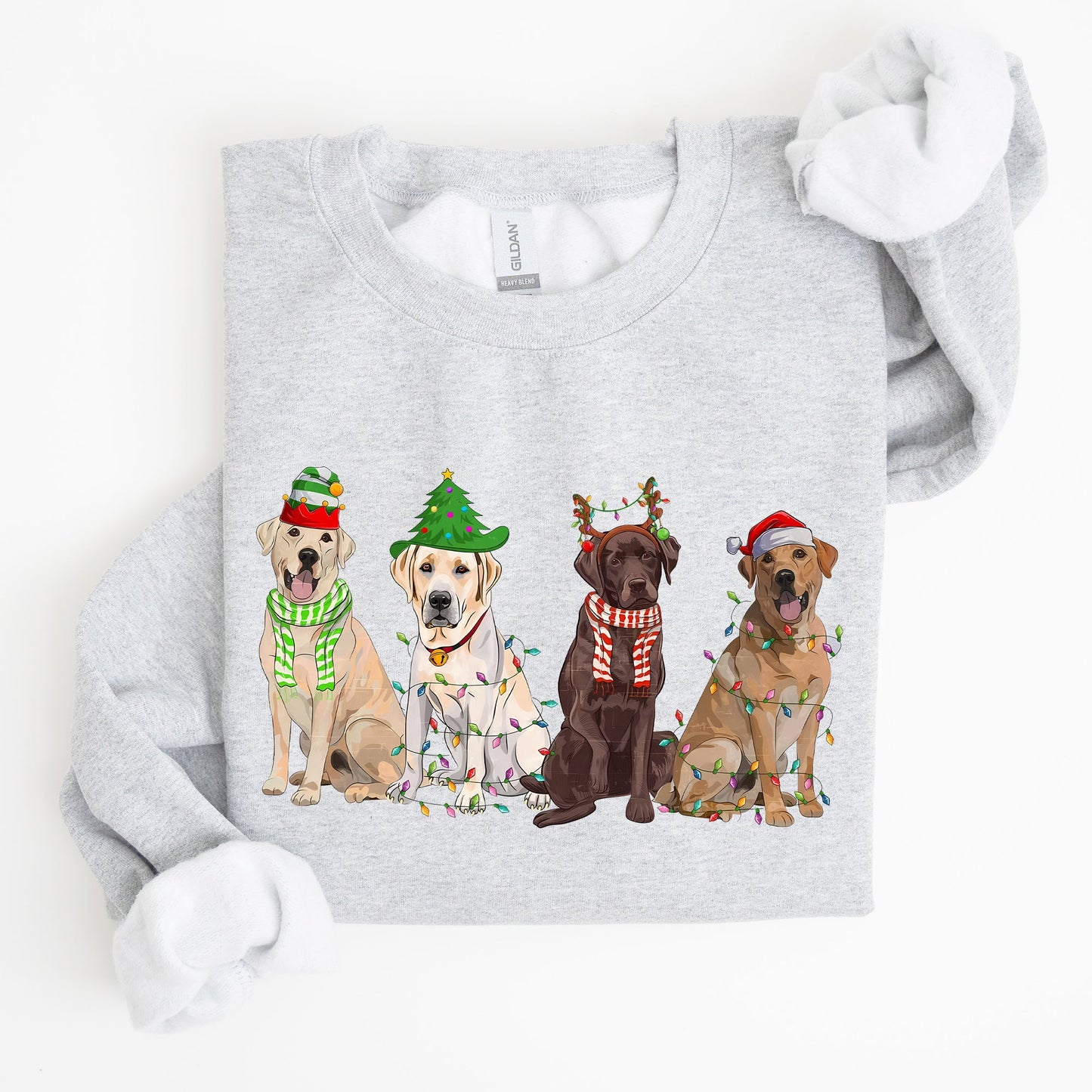 Christmas Dogs, Retriever, Labrador, Santa, Cute Sweatshirt