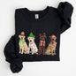 Christmas Dogs, Retriever, Labrador, Santa, Cute Sweatshirt