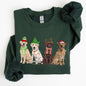 Christmas Dogs, Retriever, Labrador, Santa, Cute Sweatshirt