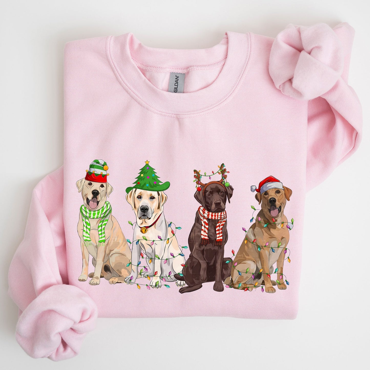 Christmas Dogs, Retriever, Labrador, Santa, Cute Sweatshirt