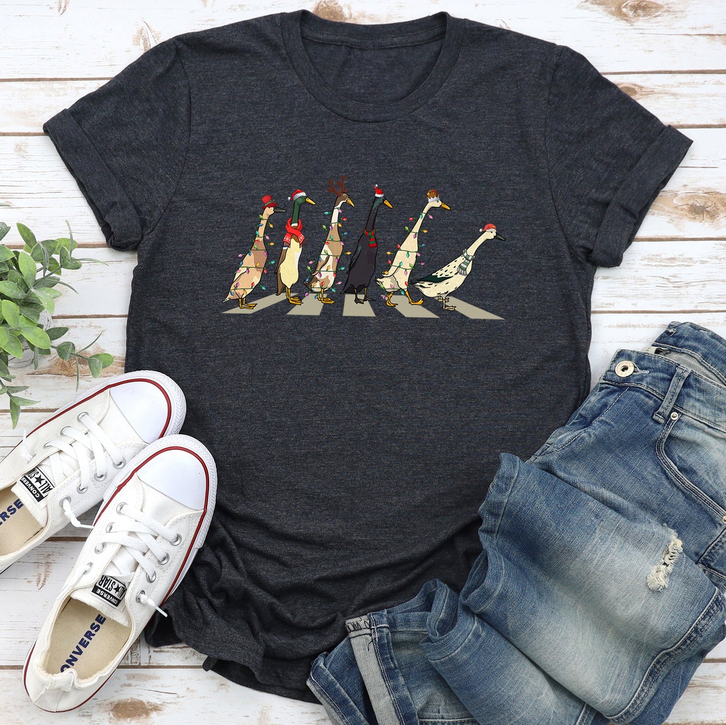 Christmas Ducks, Duck Lovers, Santa, Farm Life Super Soft Tees
