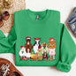 Christmas Farm Animals, Farm Life, Cow, Sheep, Horse, Chicken, Cat, Dog Sweatshirt