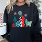 Christmas Folk Art Polar Bear Sweatshirt