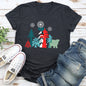 Christmas Folk Art, Polar Bear, Snowflakes, Nordic Super Soft Tees