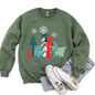 Christmas Folk Art Polar Bear Sweatshirt