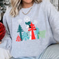 Christmas Folk Art Polar Bear Sweatshirt