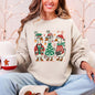 Christmas Geese, Funny, Adorable, Cute, Retro Sweatshirt