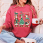 Christmas Geese, Funny, Adorable, Cute, Retro Sweatshirt