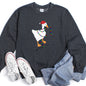 Christmas Goose Lights Retro Sweatshirt