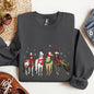 Christmas Horses, Horse Lovers, Santa Sweatshirt