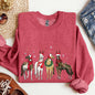 Christmas Horses, Horse Lovers, Santa Sweatshirt