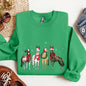 Christmas Horses, Horse Lovers, Santa Sweatshirt
