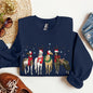 Christmas Horses, Horse Lovers, Santa Sweatshirt