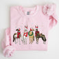 Christmas Horses, Horse Lovers, Santa, Winter, Snow, Xmas Sweatshirt