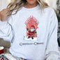 Christmas Is Coming Santa Throne Sweatshirt
