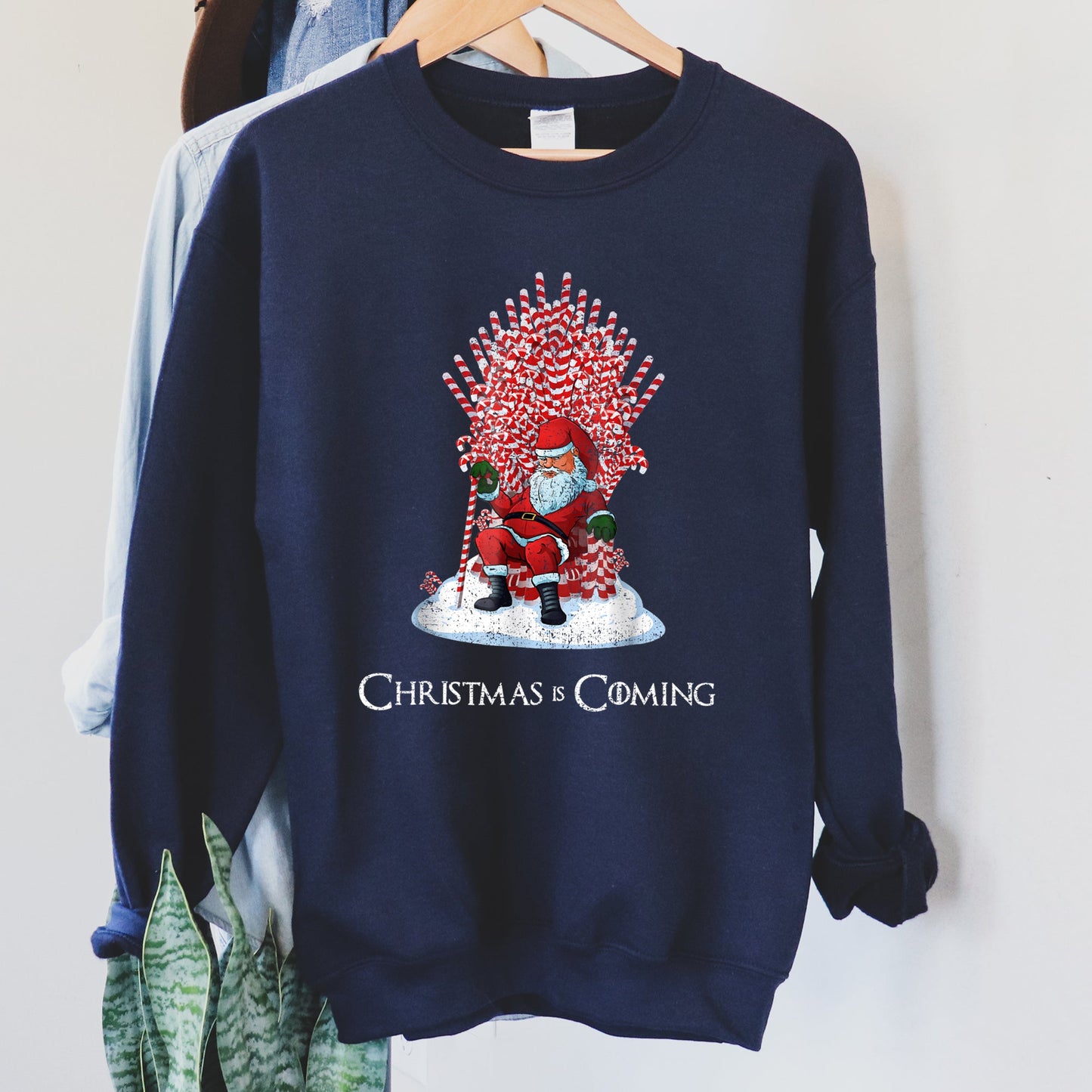 Christmas Is Coming Santa Throne Game Sweatshirt