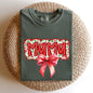 Christmas Mama, Ribbon, Bows, Classic, Retro, Santa Tshirt Comfort Colors T-Shirt