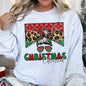 Christmas Obsessed Leopard Print Sweatshirt