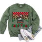 Christmas Obsessed Leopard Print Sweatshirt