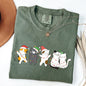 Christmas Party Cats, Santa, Cute, Cat Lover Tshirt Comfort Colors T-Shirt