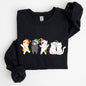 Christmas Party Cats, Santa, Cute, Cat Lover Sweatshirt