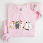Christmas Party Cats, Santa, Cute, Cat Lover Sweatshirt