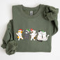 Christmas Party Cats, Santa, Cute, Cat Lover Sweatshirt