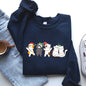 Christmas Party Cats, Santa, Cute, Cat Lover Sweatshirt