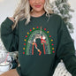 Christmas Rainbow Dancing Skeleton Sweatshirt