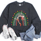 Christmas Rainbow Dancing Skeleton Sweatshirt