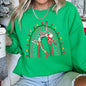 Christmas Rainbow Dancing Skeleton Sweatshirt