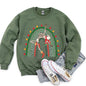 Christmas Rainbow Dancing Skeleton Sweatshirt