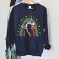 Christmas Rainbow Dancing Skeleton Sweatshirt