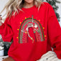 Christmas Rainbow Dancing Skeleton Sweatshirt