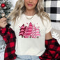 Christmas Snack Trees, Pink, Little Debbie Super Soft Tees