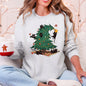 Christmas Tree, Naughty Cats, Funny, Santa Sweatshirt