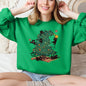 Christmas Tree, Naughty Cats, Funny, Santa Sweatshirt