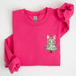 Christmas Tree, Pocket, Floral Coquette, Ribbons, Xmas Sweatshirt