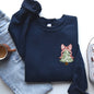 Christmas Tree, Pocket, Floral Coquette, Ribbons, Xmas Sweatshirt