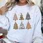 Christmas Trees Animal Print Sweatshirt