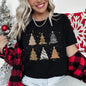 Christmas Trees, Animal Print, Leopard, Zebra, Tiger, Retro Super Soft Tshirt