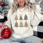 Christmas Trees Animal Print Sweatshirt