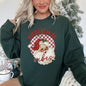 Christmas Vibes, Retro Santa Sweatshirt