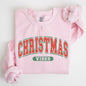 Christmas Vibes, Retro, Varsity, Santa, Snow, Xmas Sweatshirt