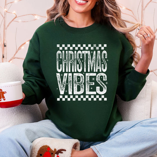 Christmas Vibes, Retro, Vintage Sweatshirt