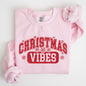 Christmas Vibes, Snowflakes, Retro, Varsity, Santa, Snow, Xmas Sweatshirt