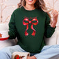 Christmas, Coquette Bow, Ribbon, Cute, Girly Sweatshirt