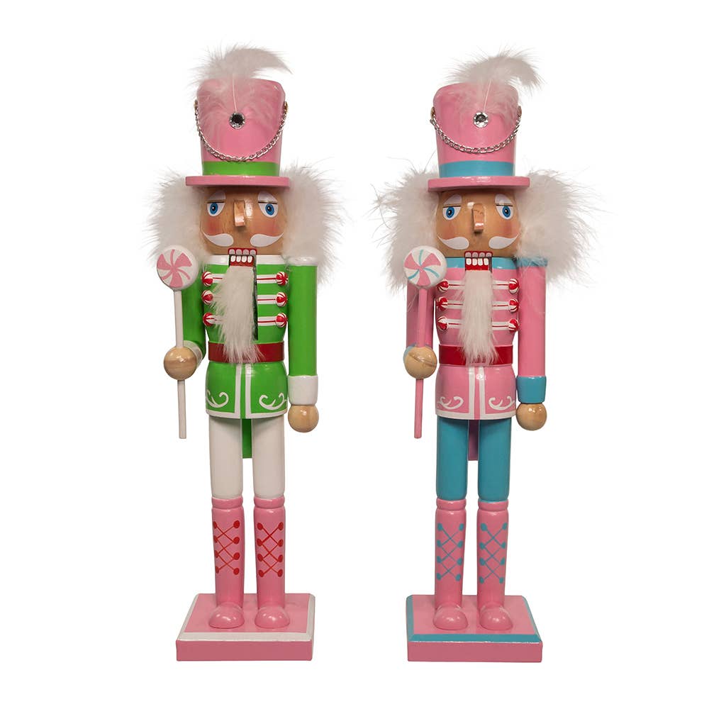 Christmas Nutcracker - Pastel Holiday Decor 15" Soldier